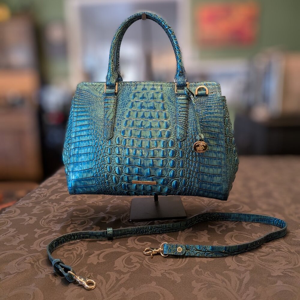 Brahmin Small Finley Bag Peacock NWT